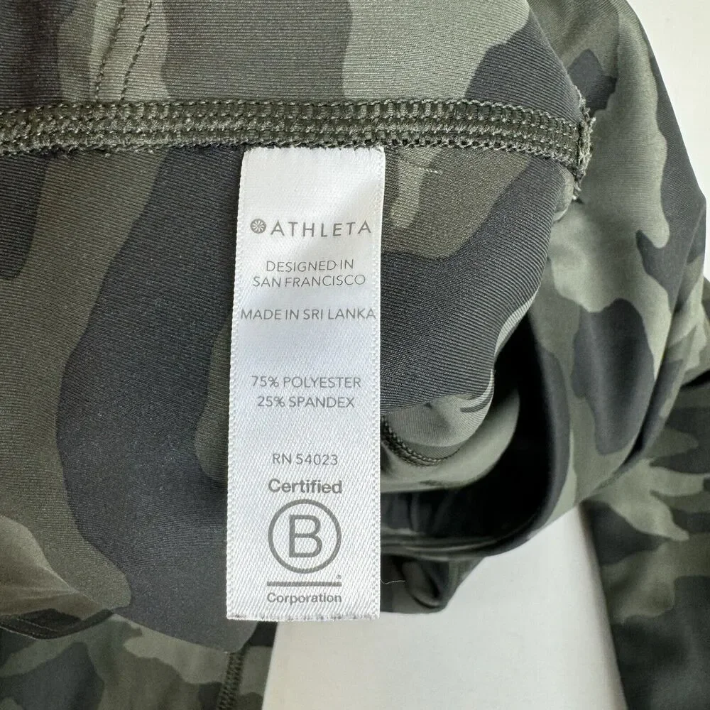 Athleta Ultimate Camo 7/8 Legging Size XSP Olive Green #531773 - Picture 12 of 13